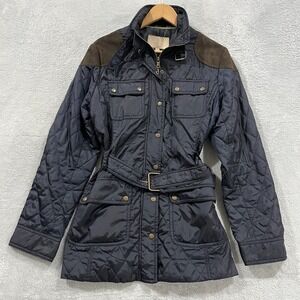 Banana Republic Jacket Womens Large Field Jacket Belted Quilted Outdoors